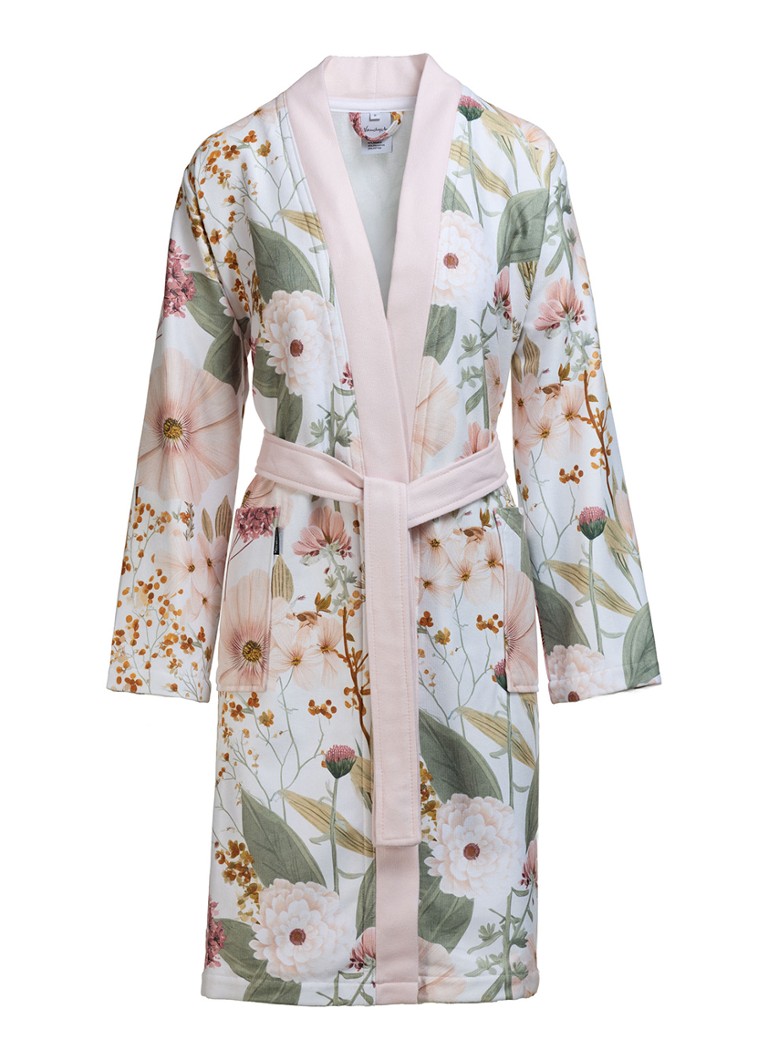 Vandyck Dames Juliette badjas met bloemenprint in de kleur Multicolor, maat: M