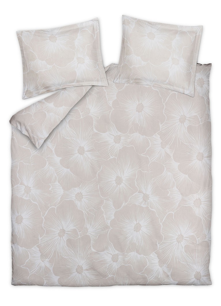 Vandyck Bloomline dekbedovertrekset - inclusief kussenslopen Beige - Deal