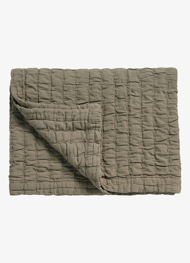 Vandyck Pure 64 bedsprei van katoen Donkergroen - Deal