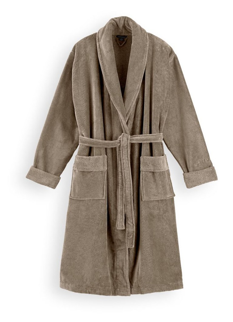 Rituals Heren Super Smooth badjas van katoen in de kleur Zand, maat: XL
