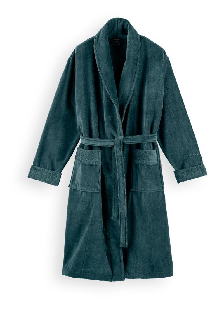 Rituals Heren Super Smooth badjas van katoen in de kleur Petrol, maat: XL