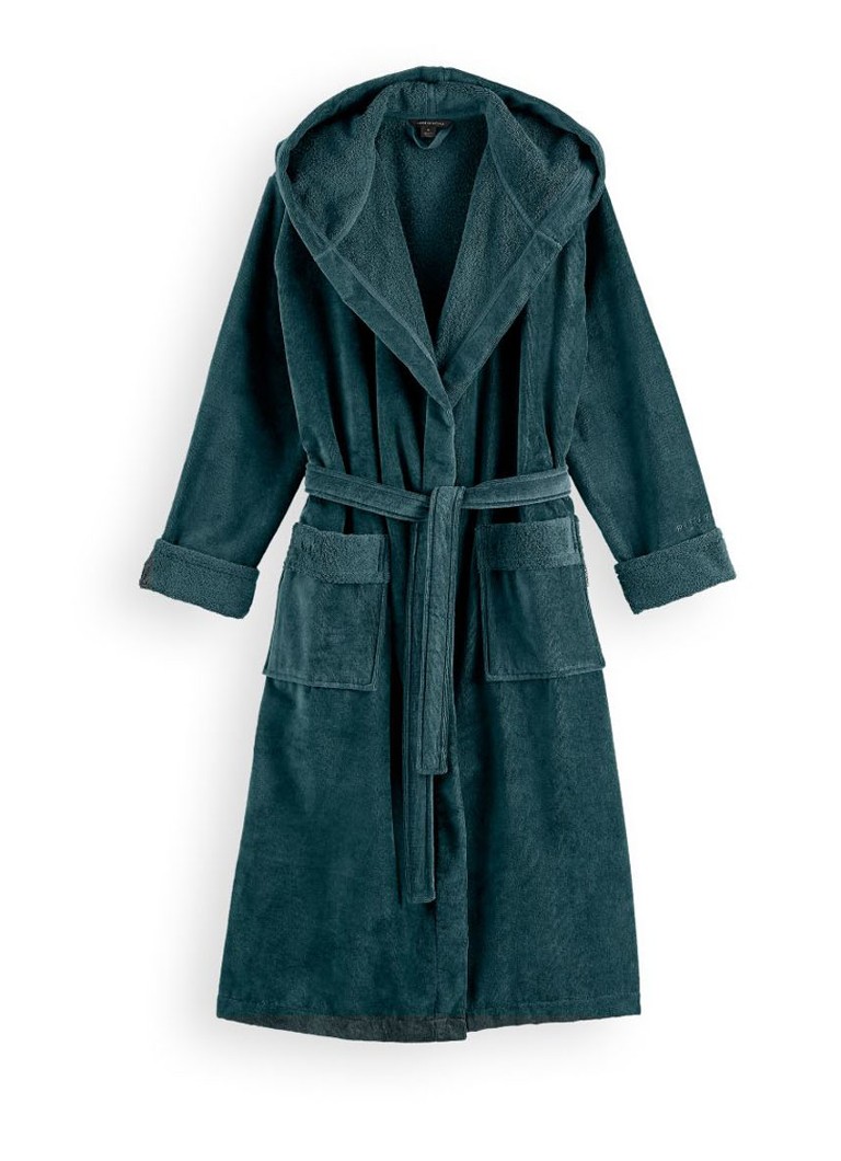 Rituals Dames Super Smooth badjas van katoen in de kleur Zeegroen, maat: XL