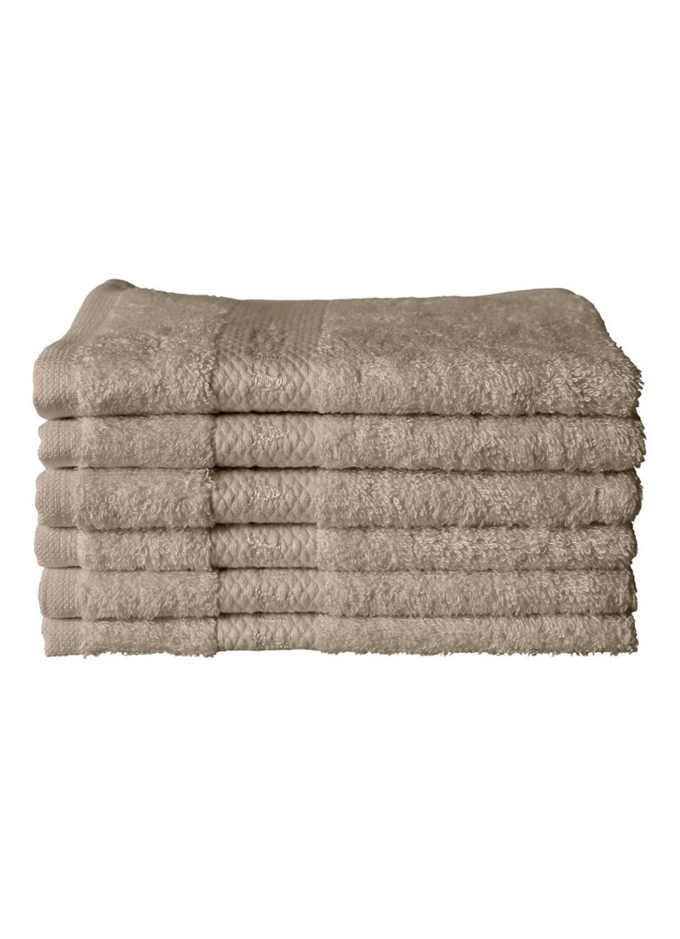 Rituals Super Smooth Cotton gastendoekje 30 x 30 cm set van 6 Zand - Deal