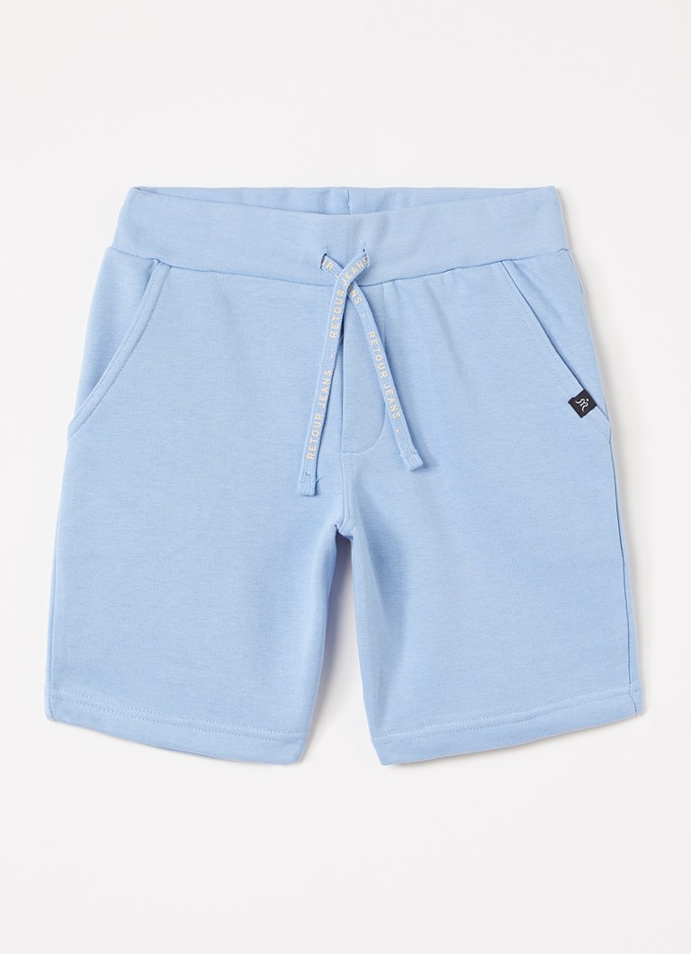 Retour Jeans Jongens Maxim straight fit korte joggingsbroek in de kleur Blauw, maat: 6J=116