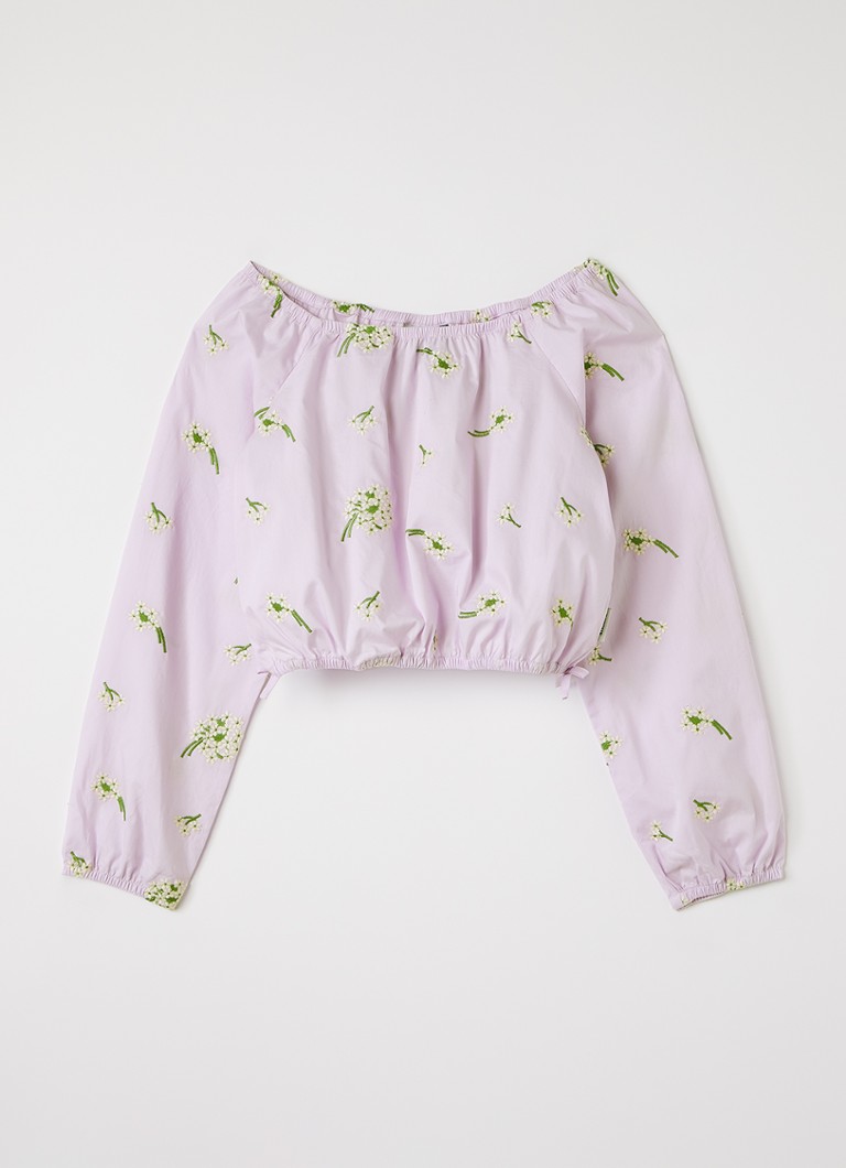 Retour Jeans Meisjes Kristen tuniek met bloemenprint in de kleur Lila, maat: 10Y=140