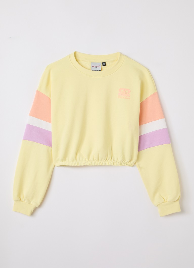 Retour Jeans Meisjes Kylie sweater met print in de kleur Geel, maat: 16Y=176