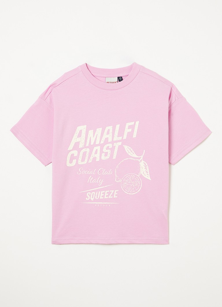 Retour Jeans Meisjes Nuria T-shirt met print in de kleur Violet, maat: 6Y=116
