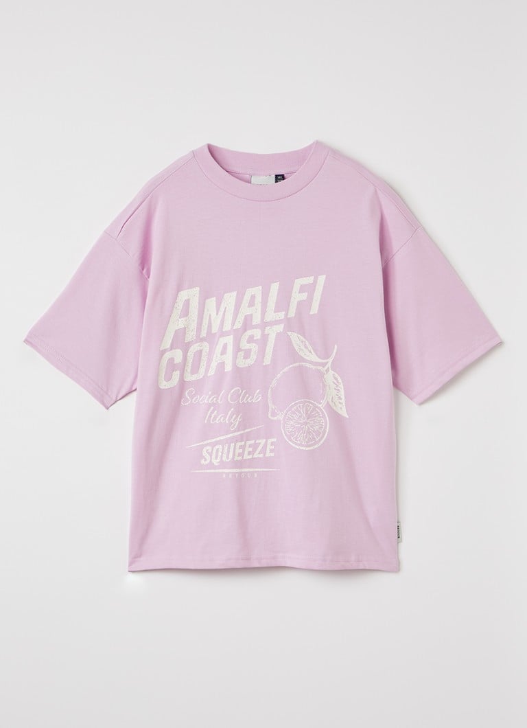 Retour Jeans Meisjes Nuria T-shirt met print in de kleur Violet, maat: 10Y=140
