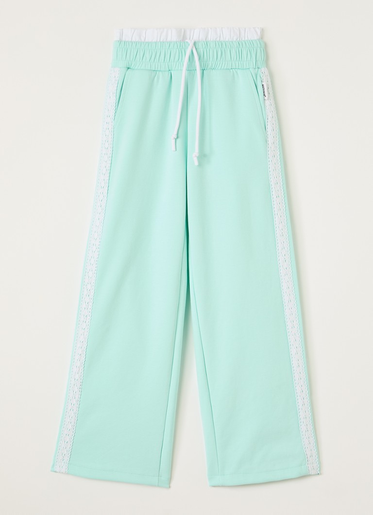 Retour Jeans Meisjes Olga flared fit joggingbroek in de kleur Mint, maat: 14Y=164