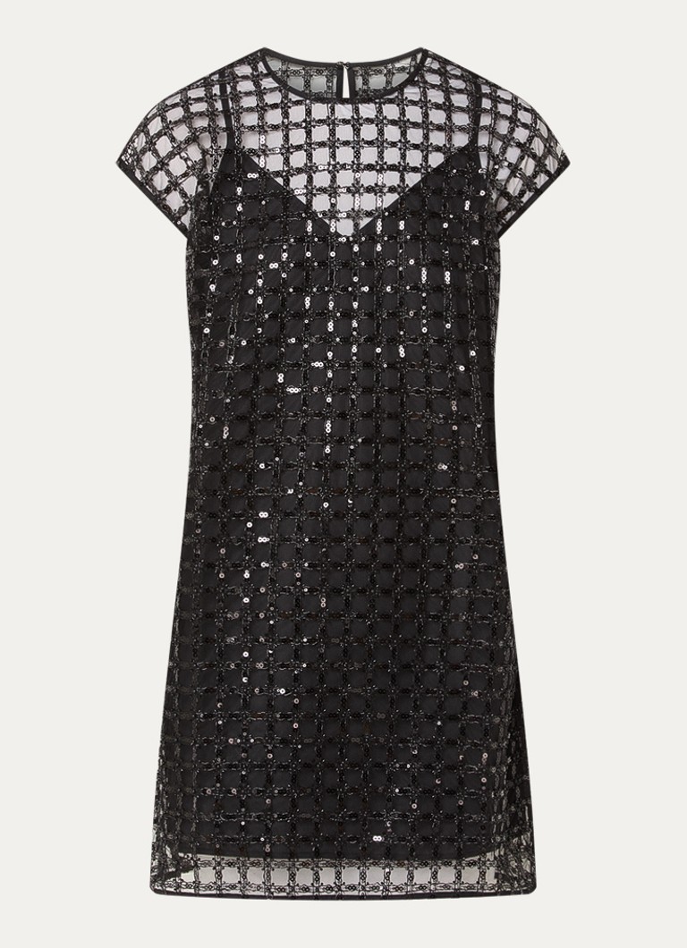 - Glitter Dames jurk - Zwart - 34
