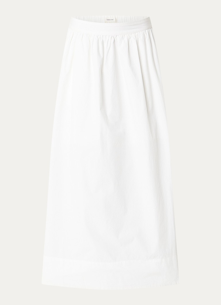 Selected Dames Blair maxi rok met steekzakken in de kleur Wit, maat: 42