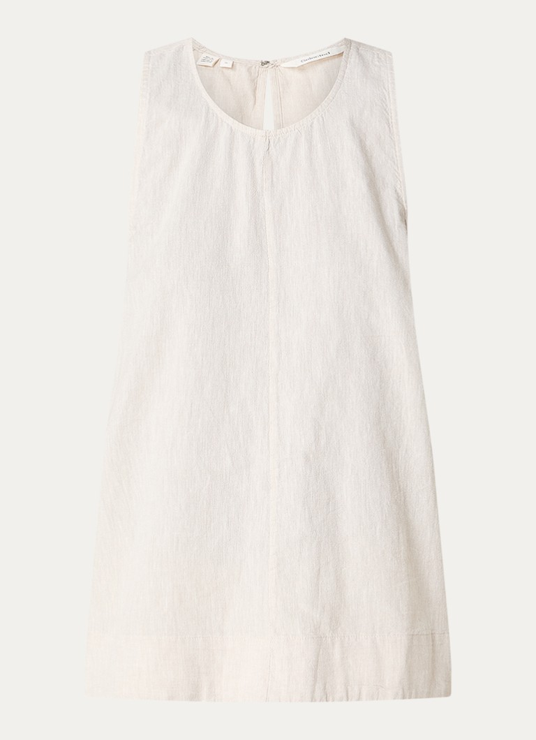 Selected Dames Luisa top in linnenblend in de kleur Zand, maat: 40