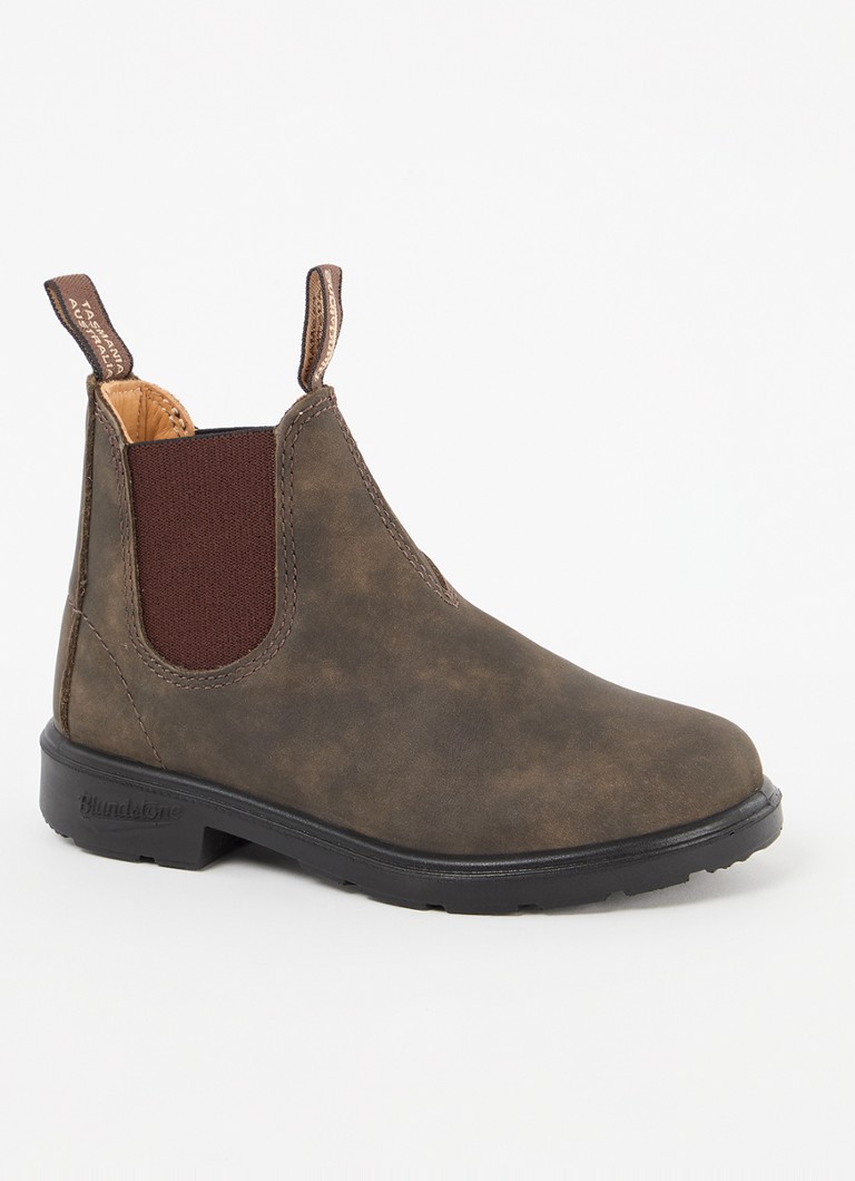 Blundstone Meisjes 565 chelsea boot van leer in de kleur Donkerbruin, maat: 30/31