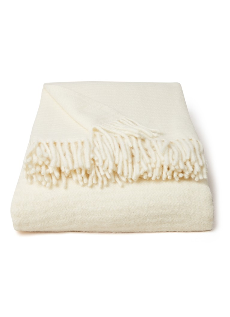 Klippan Ralph plaid van lamswol 130 x 200 cm Beige - Deal