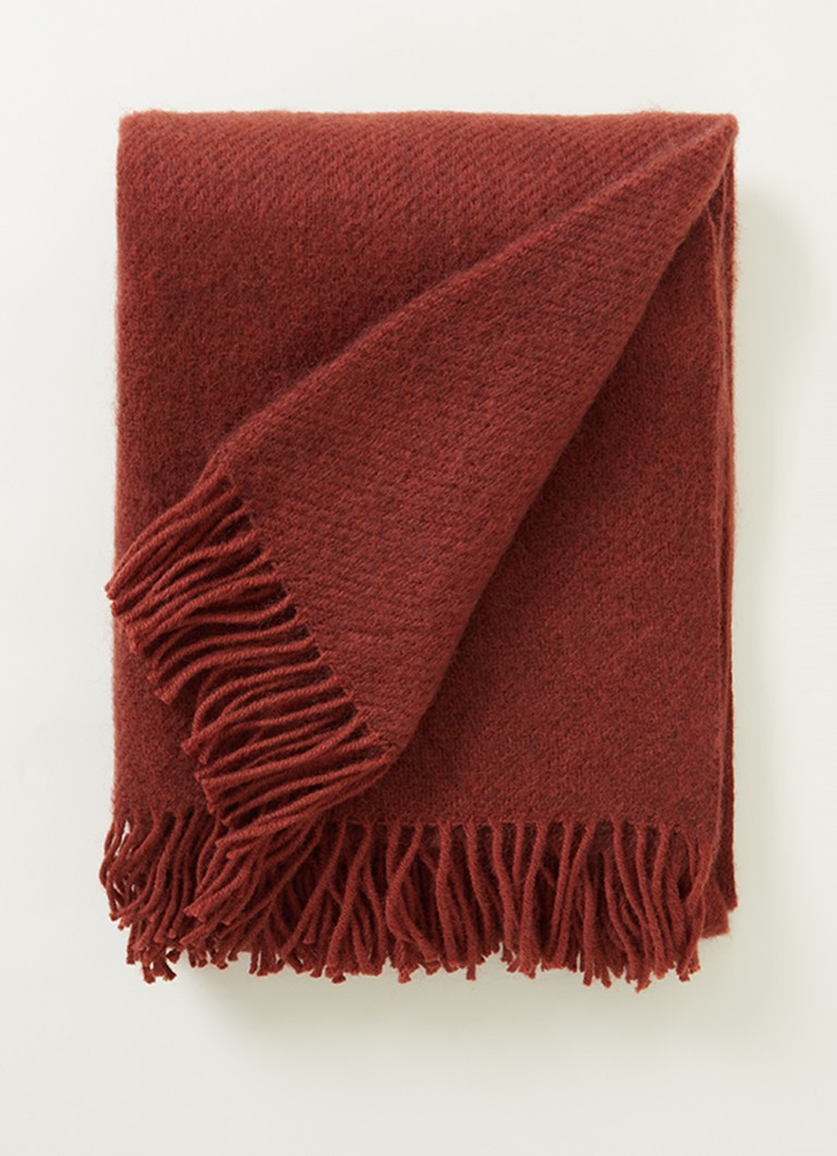 Klippan Gotland Rust plaid 130 x 200 cm Roodbruin - Deal