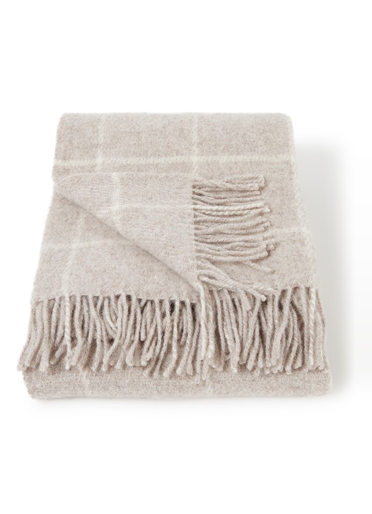 Klippan Vinga plaid van lamswol 130 x 200 cm Beige - Deal