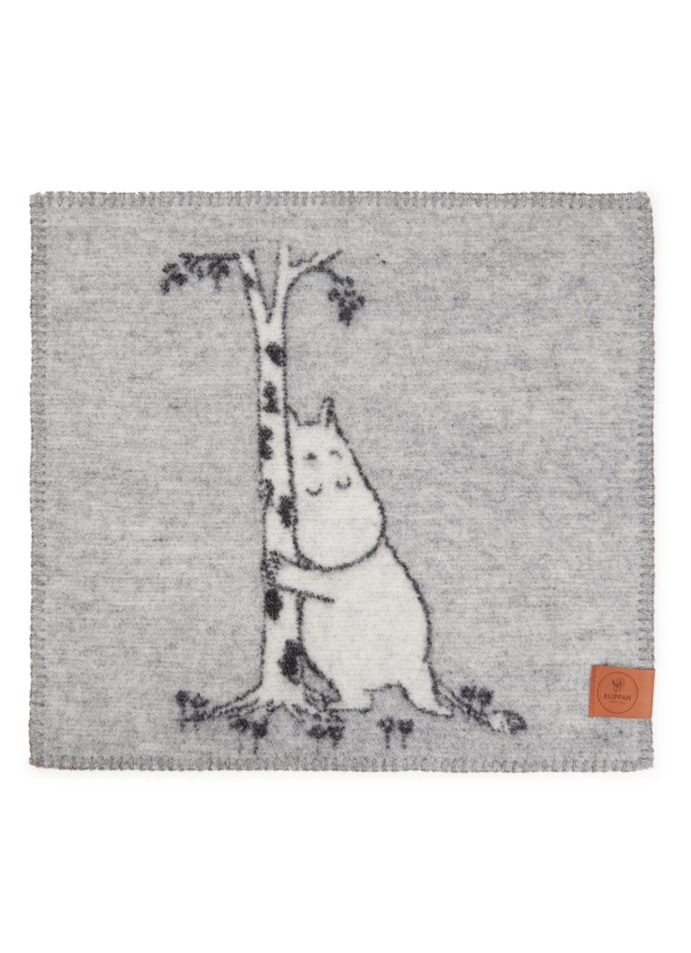 Klippan Moomin Tree Hug seatpad van lamswol 43 x 43 cm Grijs - Deal