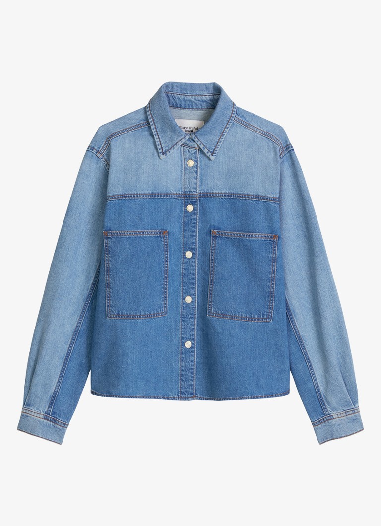 Marc O'Polo Denim Dames Spijkerjas met opgestikte zakken in de kleur Indigo