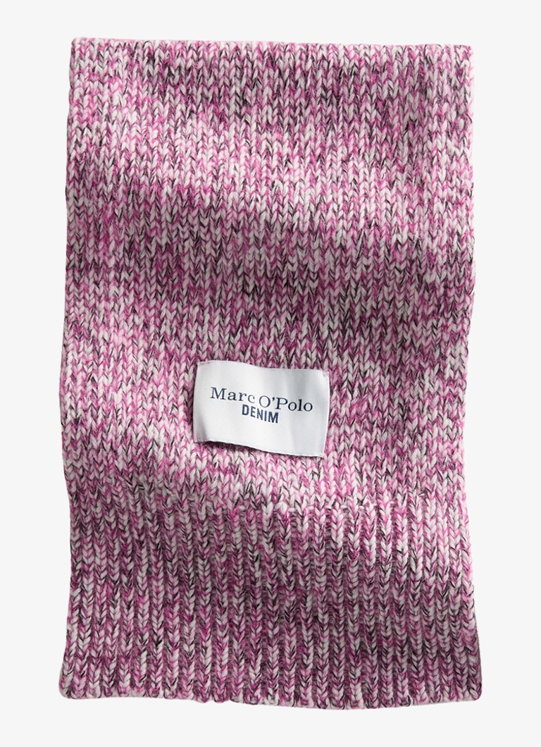 Marc O'Polo Denim Dames Sjaal met logo in de kleur Roze