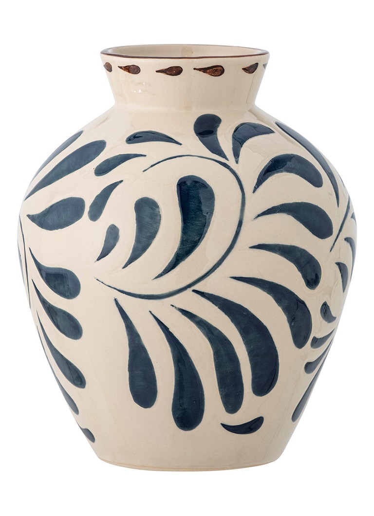 Bloomingville Heikki vaas 24 cm Donkerblauw - Deal