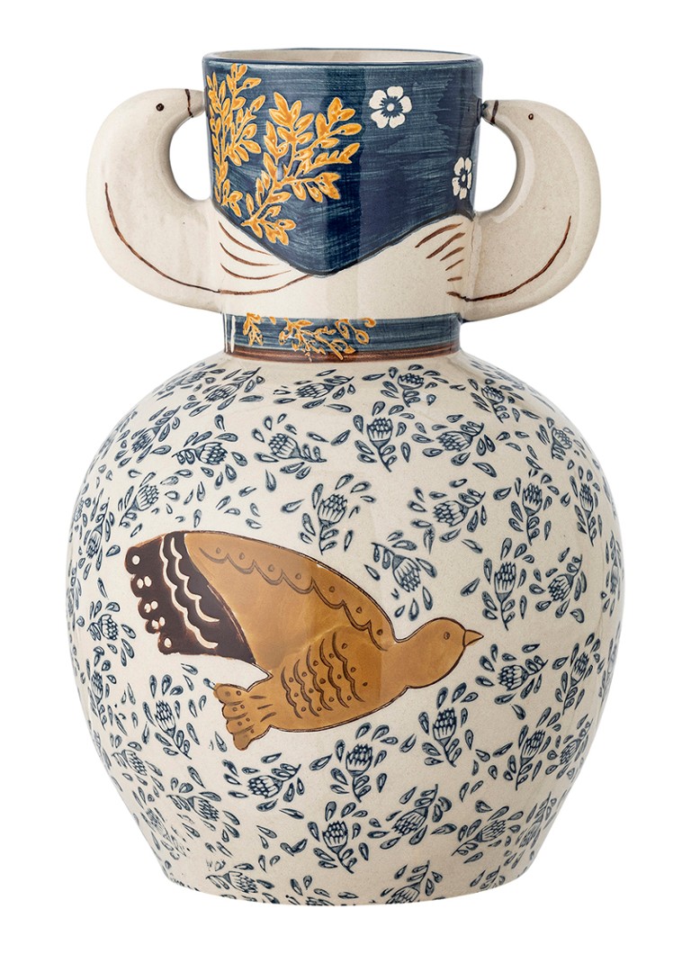 Bloomingville Hezha vaas 23,5 cm Blauw - Deal