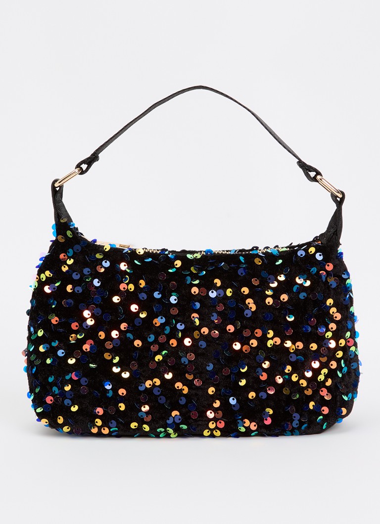 Molo Meisjes Dolly schoudertas met pailletten in de kleur Zwart, maat: OS