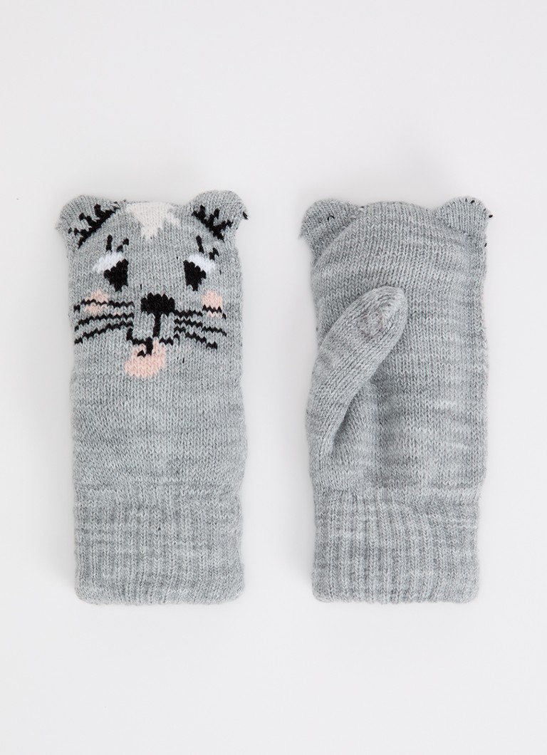 Molo Meisjes Kenau wanten met applicatie in de kleur Grijsmele, maat: 3Y-5Y