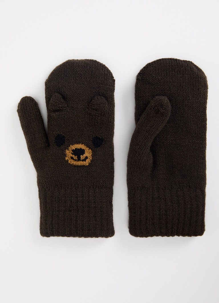 Molo Meisjes Kenau wanten met applicatie in de kleur Donkerbruin, maat: 3Y-5Y
