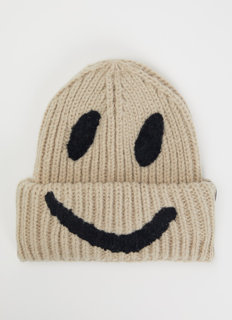 Molo Meisjes Kim muts met print in de kleur Beige, maat: 1Y-4Y