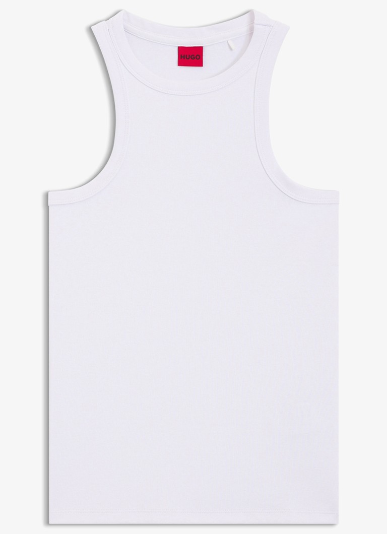 HUGO Dames Tanktop met stretch in de kleur Wit