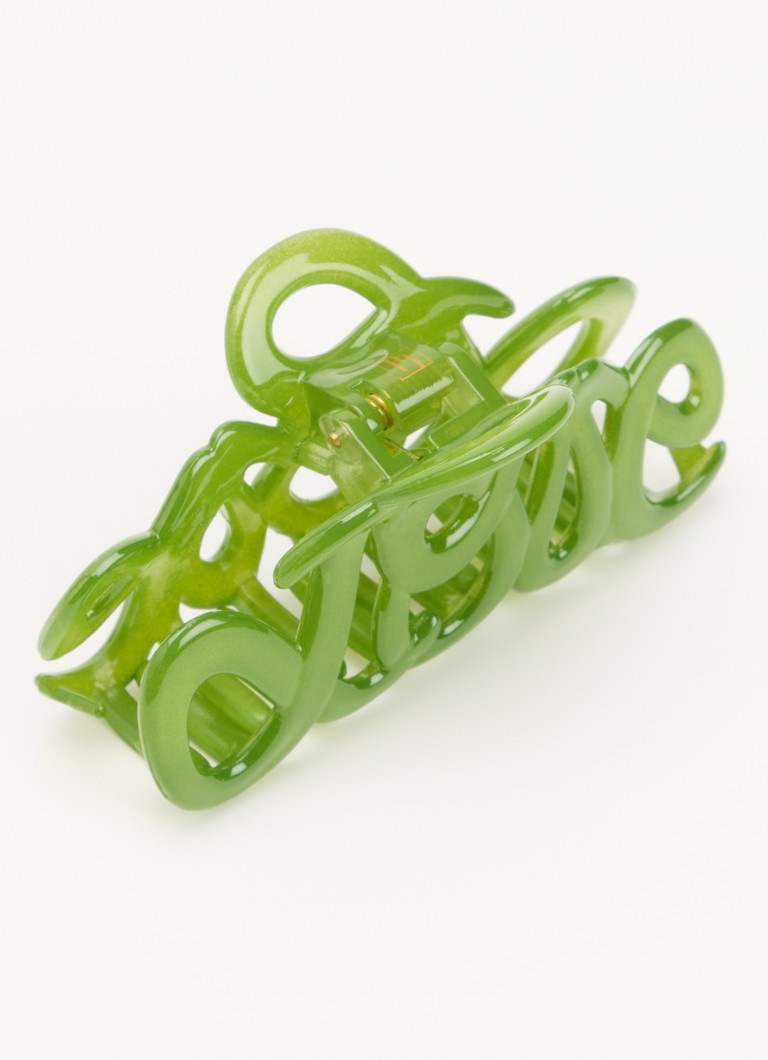 Bon Dep Meisjes Love haarclip 8 cm in de kleur Groen, maat: 8cm