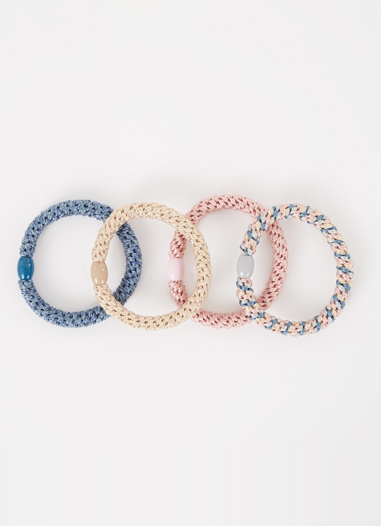 Bon Dep Kknekki Bundle 5 gevlochten haarelastiekjes in 4-pack