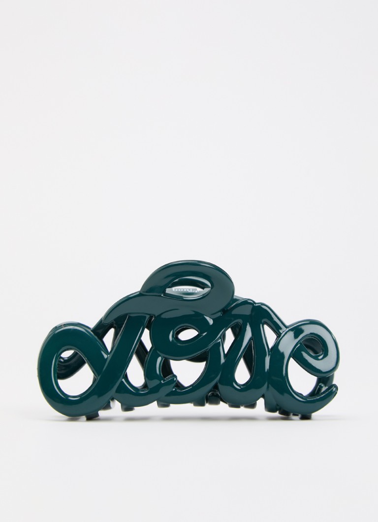 Bon Dep Meisjes Love haarclip 8 cm in de kleur Petrol, maat: 8 CM