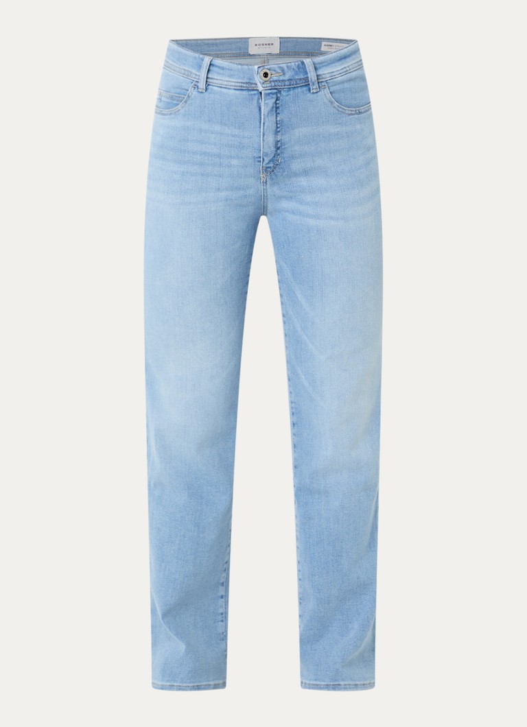 Rosner Studio Dames High waist flared jeans met lichte wassing in de kleur Indigo