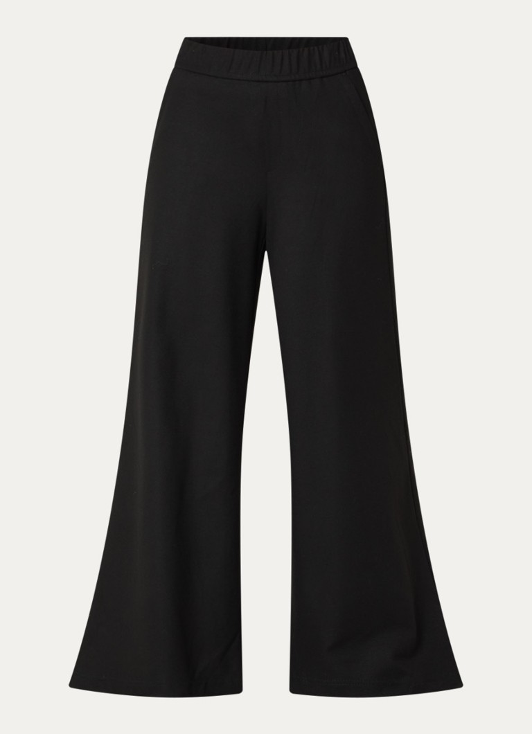Rosner Studio Dames Mara high waist flared fit palazzo broek met steekzakken in de kleur Zwart