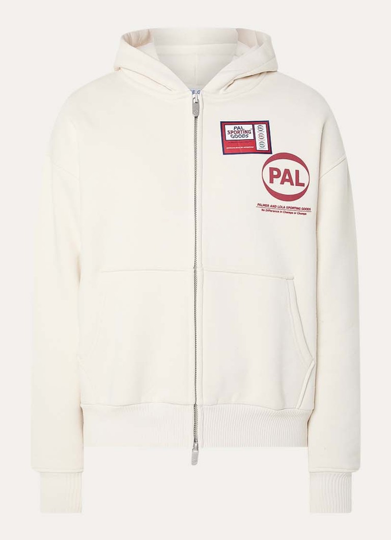 PAL Sporting Goods Heren Pre game hoodie met logoprint in de kleur Beige, maat: L