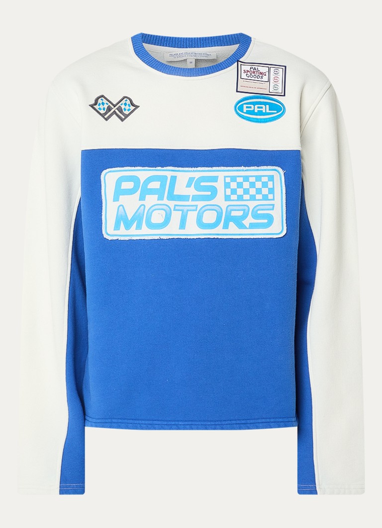 PAL Sporting Goods Heren Race Day sweater met borduring in de kleur Kobaltblauw, maat: L