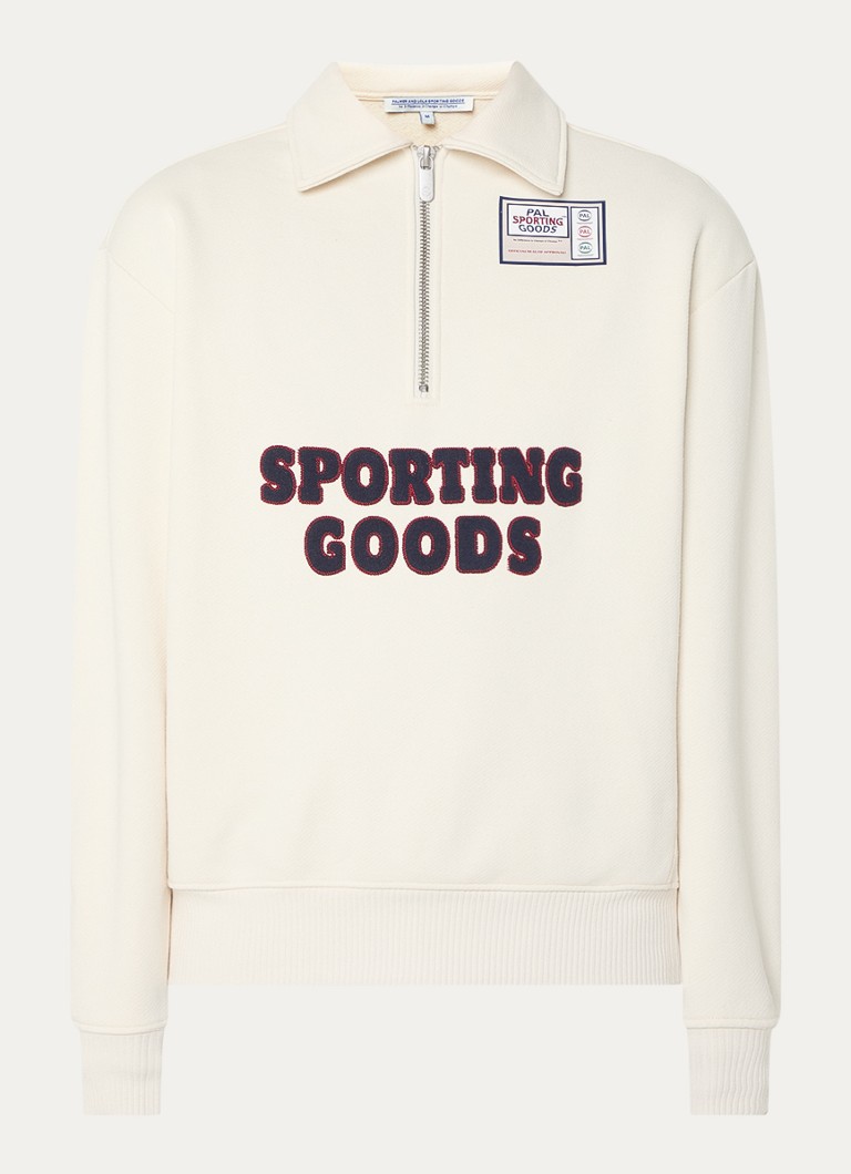 PAL Sporting Goods Heren Swing For The Fences sweater met logoborduring in de kleur Gebroken wit, maat: S