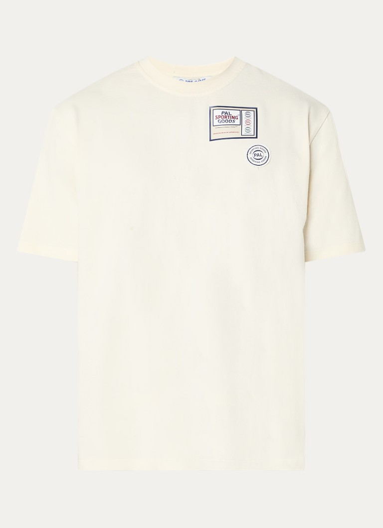 PAL Sporting Goods Heren The Brando T-shirt met logo in de kleur Gebroken wit, maat: XL