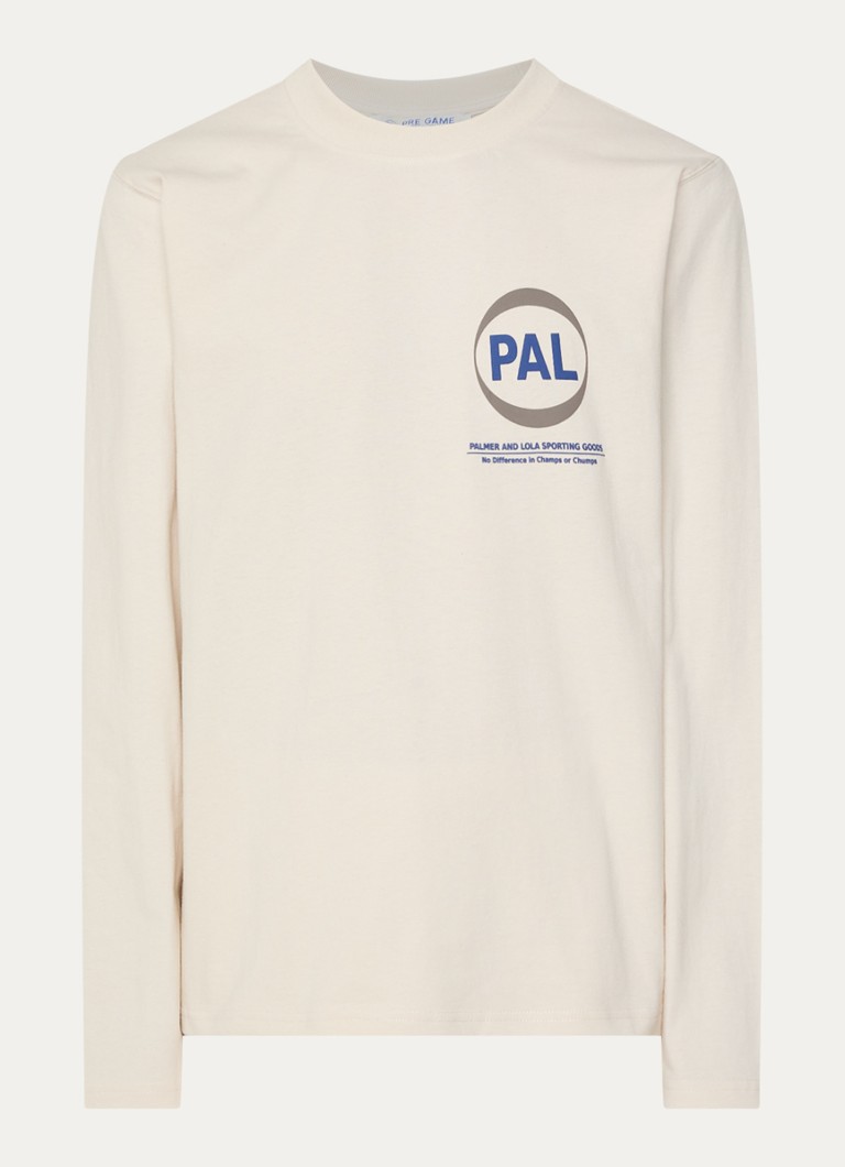 PAL Sporting Goods Dames Longsleeve met logo- en backprint in de kleur Beige, maat: M