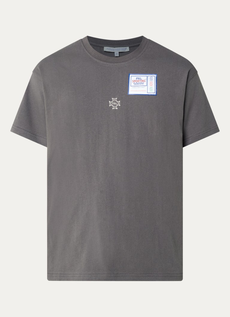 PAL Sporting Goods Dames T-shirt met front- en backprint in de kleur Donkergrijs, maat: M
