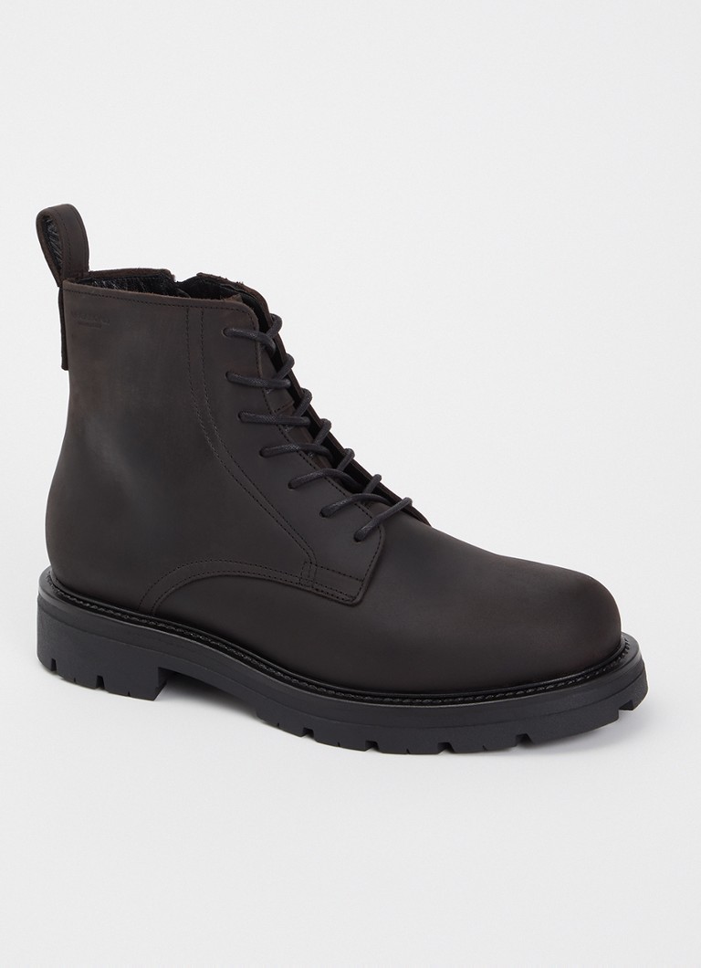 Vagabond Shoemakers Heren Cameron veterboot van leer in de kleur Donkerbruin, maat: 46