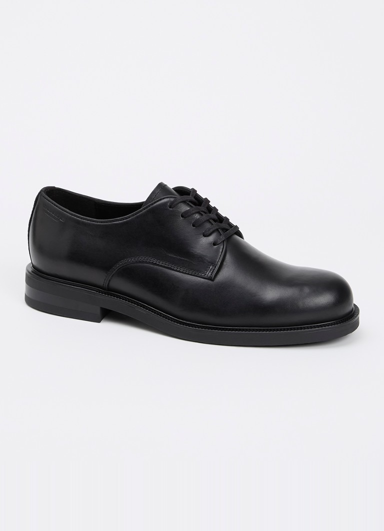 Vagabond Shoemakers Heren Floyd veterschoen van leer in de kleur Zwart, maat: 42