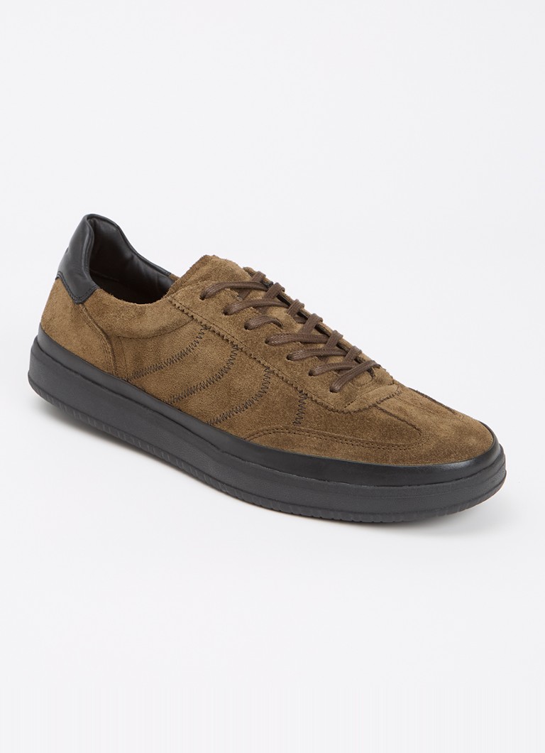Vagabond Shoemakers Heren Leo sneaker van suède in de kleur Khaki, maat: 44