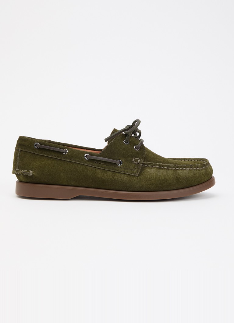 Vagabond Shoemakers Heren Loui M bootschoen van suède in de kleur Donkergroen, maat: 40