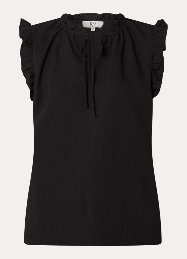 Rosemunde Dames RMWTalia tuniek met volant in de kleur Zwart