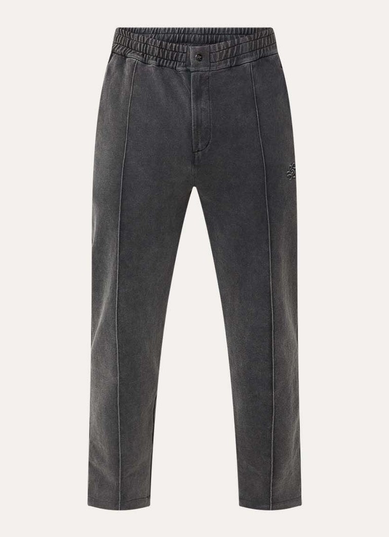 Filling Pieces Heren Straight fit joggingsbroek met steekzakken in de kleur Antraciet, maat: S