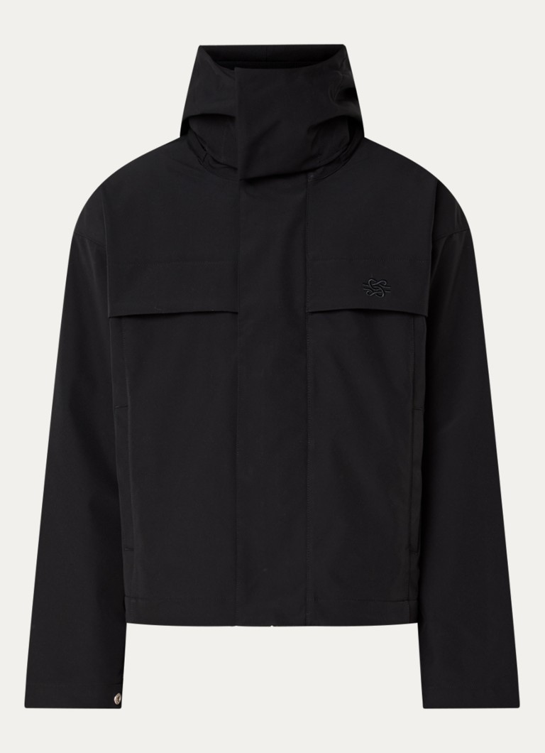 Filling Pieces Heren Jack met steekzakken in de kleur Zwart, maat: M