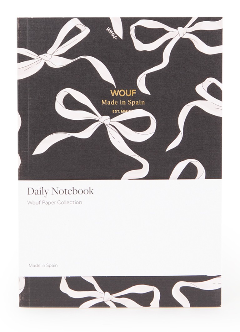 Wouf Carlota notitieboek 21 x 14,9 cm Zwart - Deal