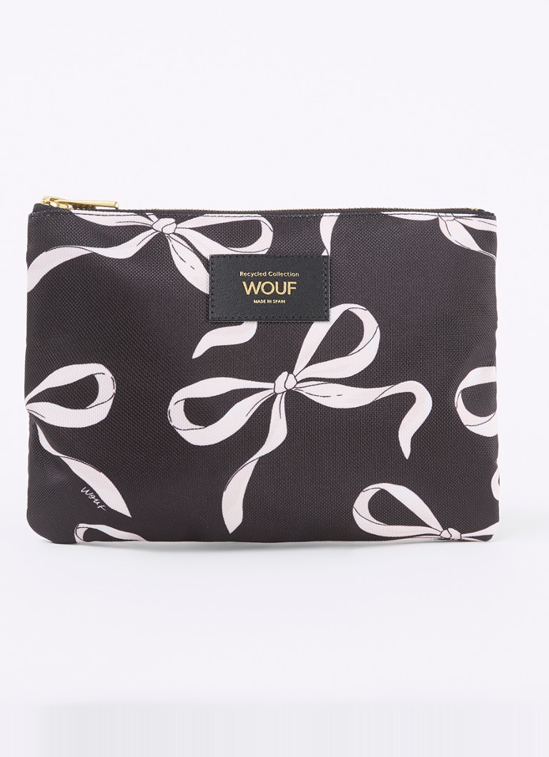 Wouf Carlota toilettas met print Zwart - Deal